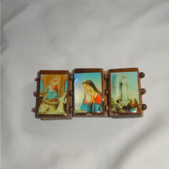 Handmade Catholic Wooden Bracelet - Picture 1 of 3